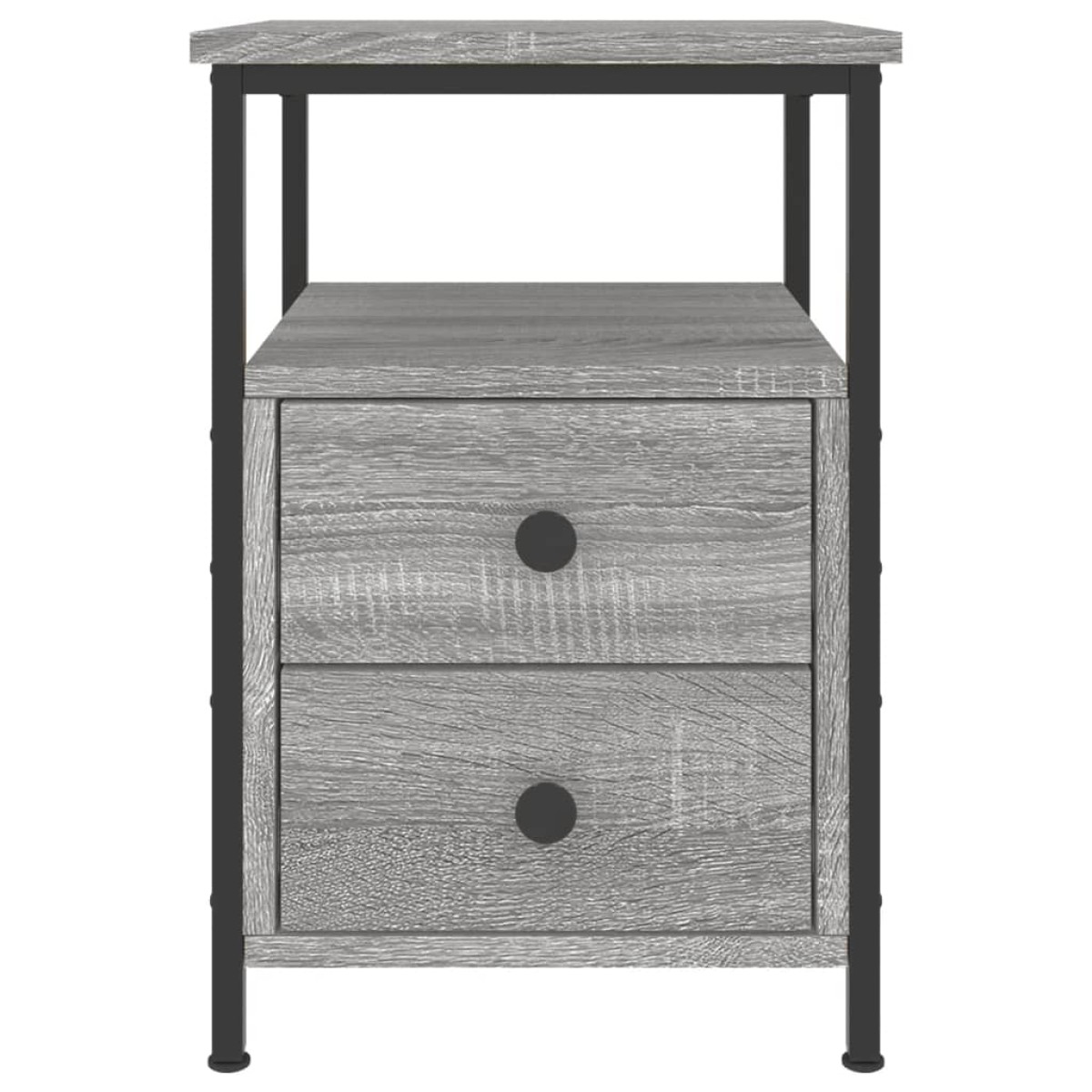 vidaXL Κομοδίνα 2 τεμ. Γκρι Sonoma 34 x 35,5 x 50 εκ. Επεξεργ. Ξύλο