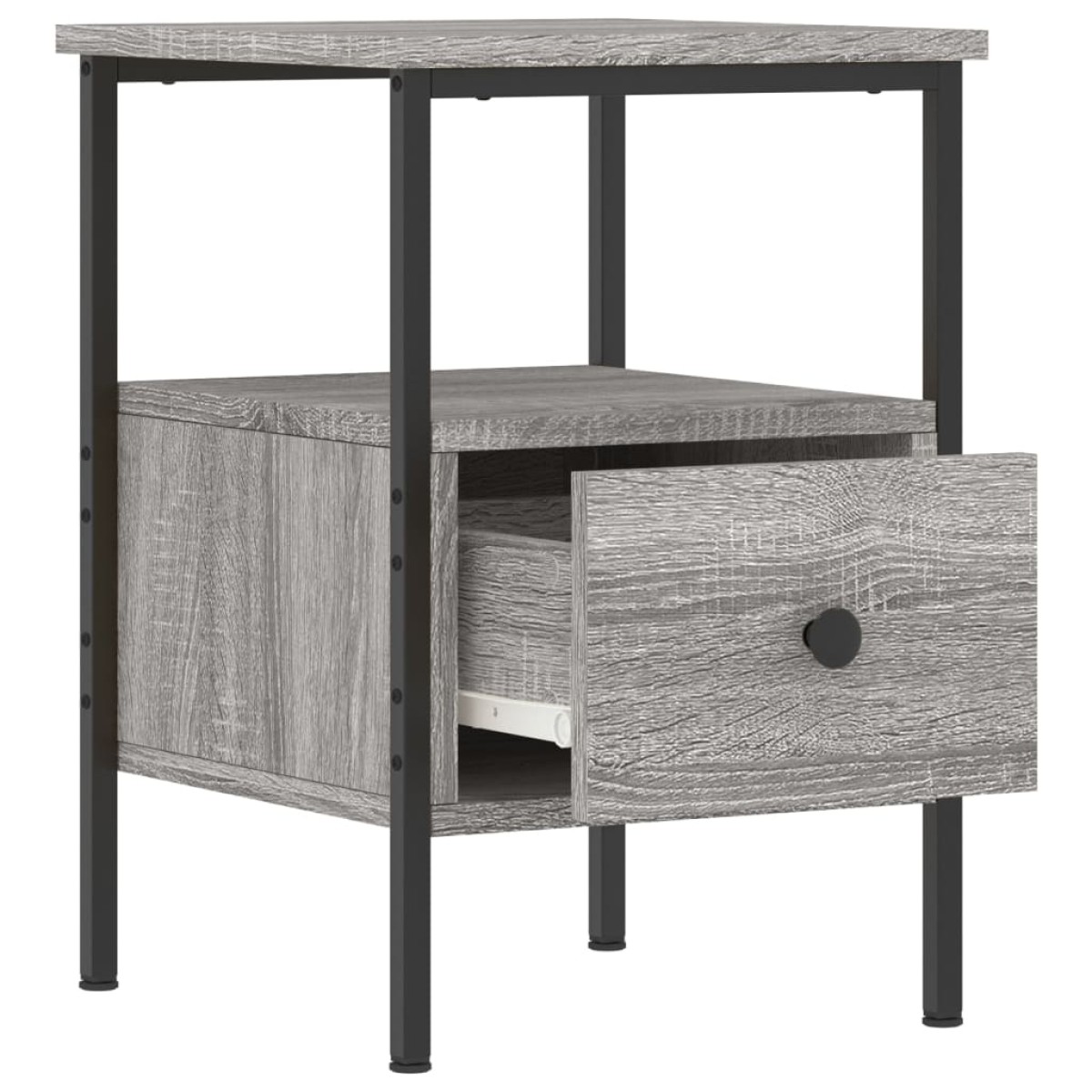 vidaXL Κομοδίνο Γκρι Sonoma 34 x 36 x 50 εκ. από Επεξεργασμένο Ξύλο