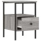 vidaXL Κομοδίνο Γκρι Sonoma 34 x 36 x 50 εκ. από Επεξεργασμένο Ξύλο