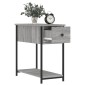 vidaXL Κομοδίνα 2 τεμ. Γκρι Sonoma 30 x 60 x 60 εκ. από Επεξεργ. Ξύλο