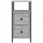 vidaXL Κομοδίνα 2 τεμ. Γκρι Sonoma 30 x 60 x 60 εκ. από Επεξεργ. Ξύλο