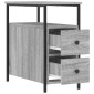 vidaXL Κομοδίνα 2 τεμ. Γκρι Sonoma 30 x 60 x 60 εκ. από Επεξεργ. Ξύλο