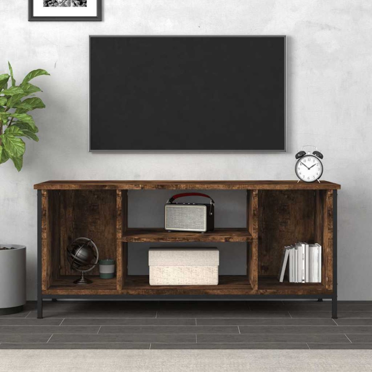 vidaXL Έπιπλο Τηλεόρασης Καπνιστή Δρυς 102x35x45 εκ. Επεξ. Ξύλο