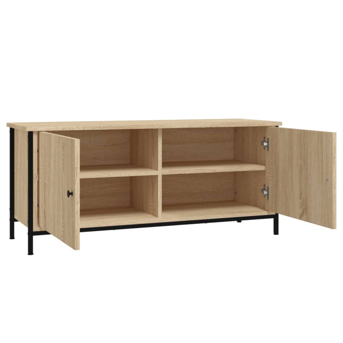 vidaXL Έπιπλο Τηλεόρασης με Πόρτες Sonoma Δρυς 102x35x45 εκ. Επεξ.Ξύλο