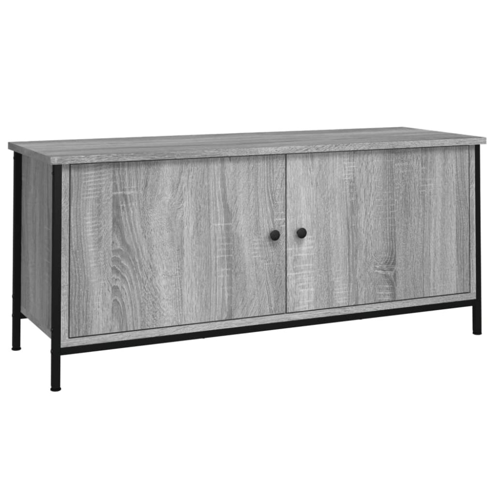 vidaXL Έπιπλο Τηλεόρασης με Πόρτες Γκρι Sonoma 102x35x45 εκ Επεξ. Ξύλο