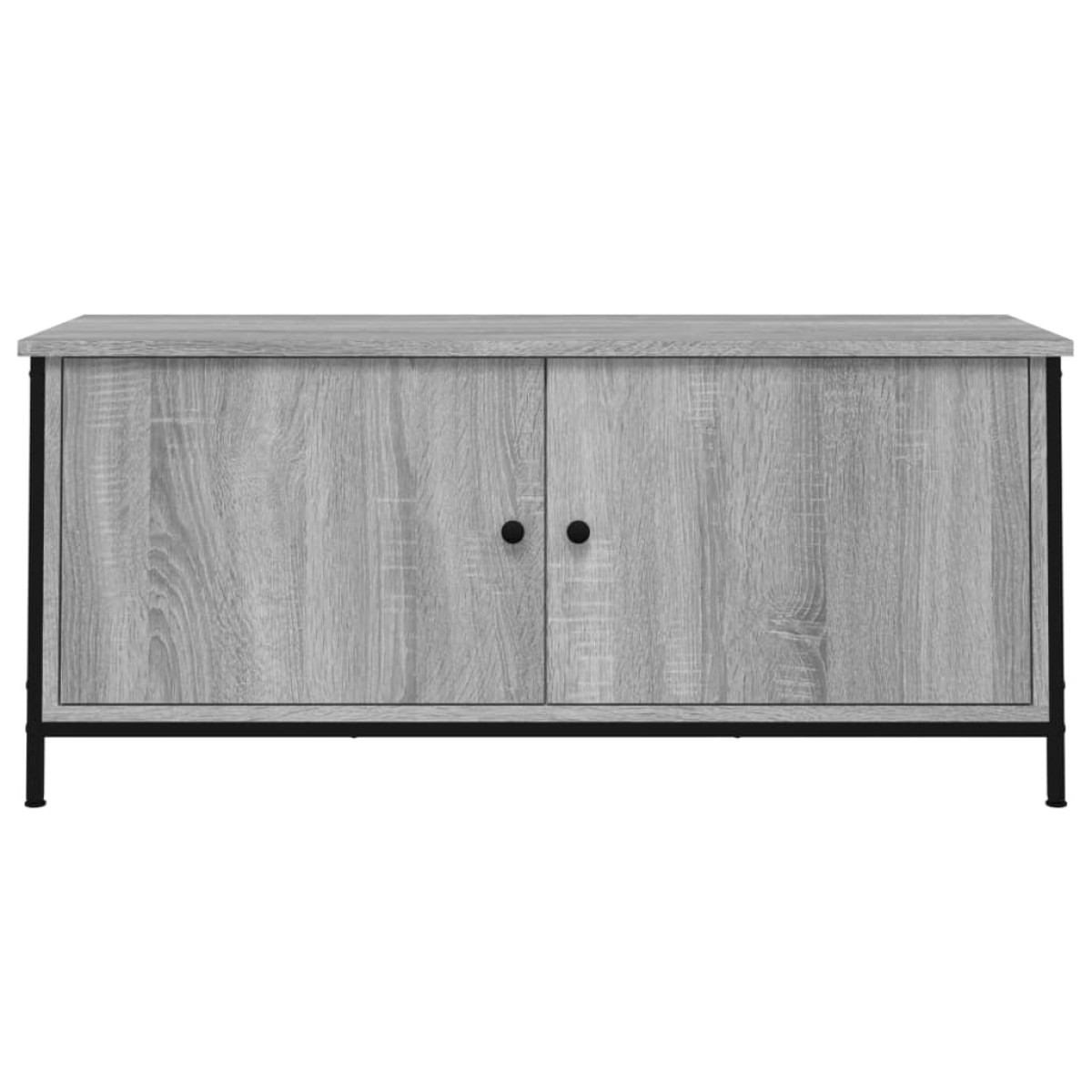 vidaXL Έπιπλο Τηλεόρασης με Πόρτες Γκρι Sonoma 102x35x45 εκ Επεξ. Ξύλο