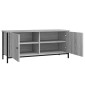 vidaXL Έπιπλο Τηλεόρασης με Πόρτες Γκρι Sonoma 102x35x45 εκ Επεξ. Ξύλο