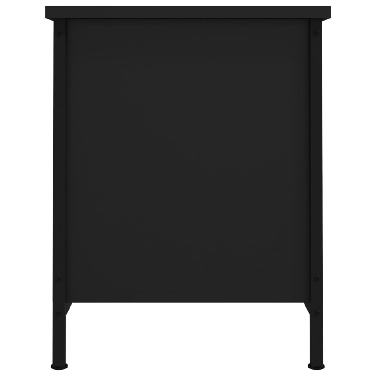 vidaXL Έπιπλο Τηλεόρασης με Πόρτες Μαύρο 60 x 35 x 45 εκ. Επεξ. Ξύλο