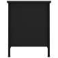 vidaXL Έπιπλο Τηλεόρασης με Πόρτες Μαύρο 60 x 35 x 45 εκ. Επεξ. Ξύλο