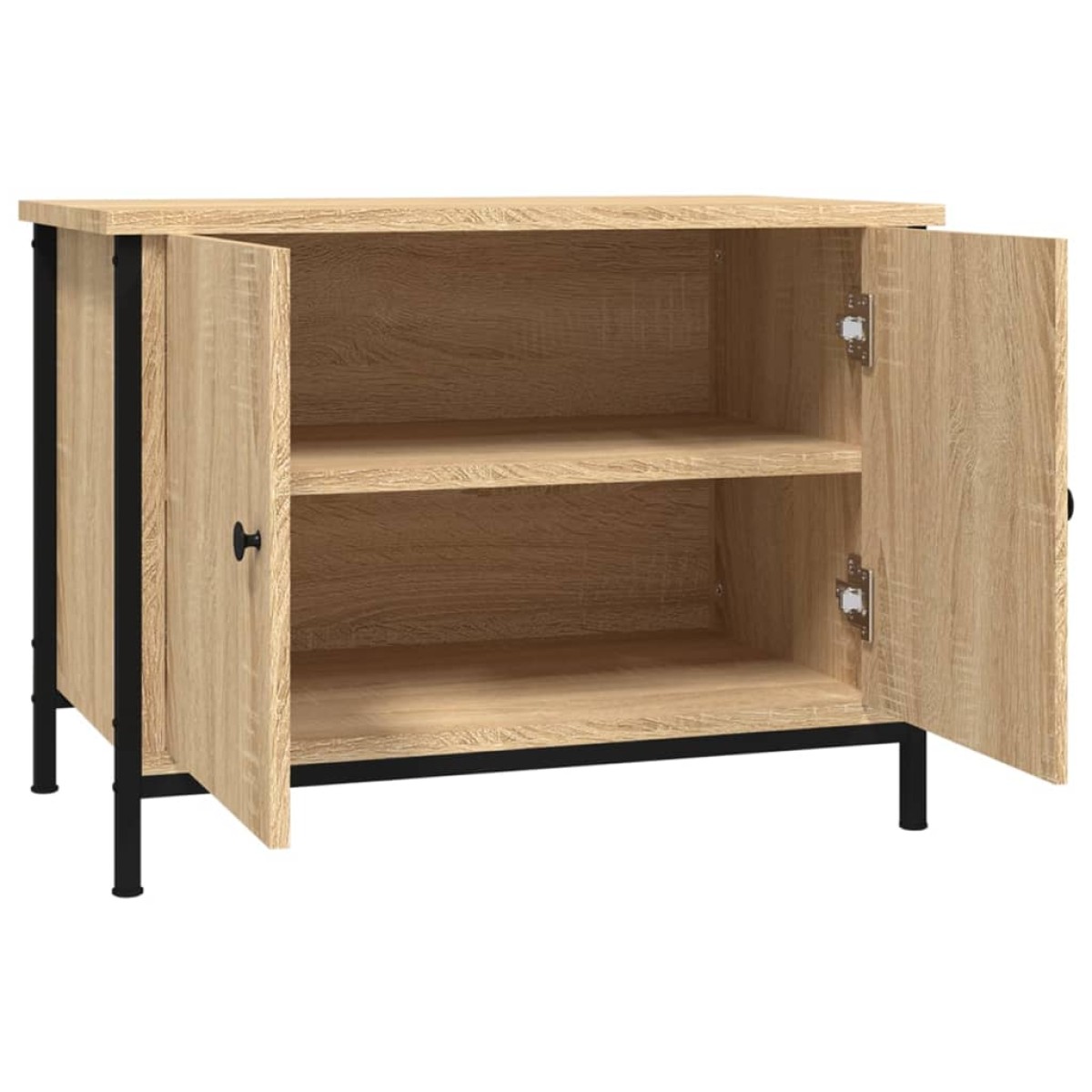vidaXL Έπιπλο Τηλεόρασης με Πόρτες Sonoma Δρυς 60x35x45 εκ. Επεξ.Ξύλο