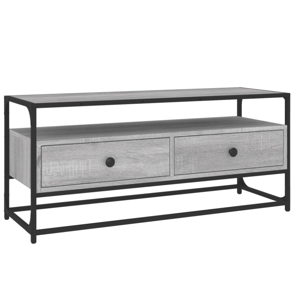 vidaXL Έπιπλο Τηλεόρασης Γκρι Sonoma 100x35x45 εκ. από Επεξεργ. Ξύλο