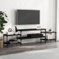 vidaXL Έπιπλο Τηλεόρασης Μαύρο 197x35x52 εκ. από Επεξεργασμένο Ξύλο