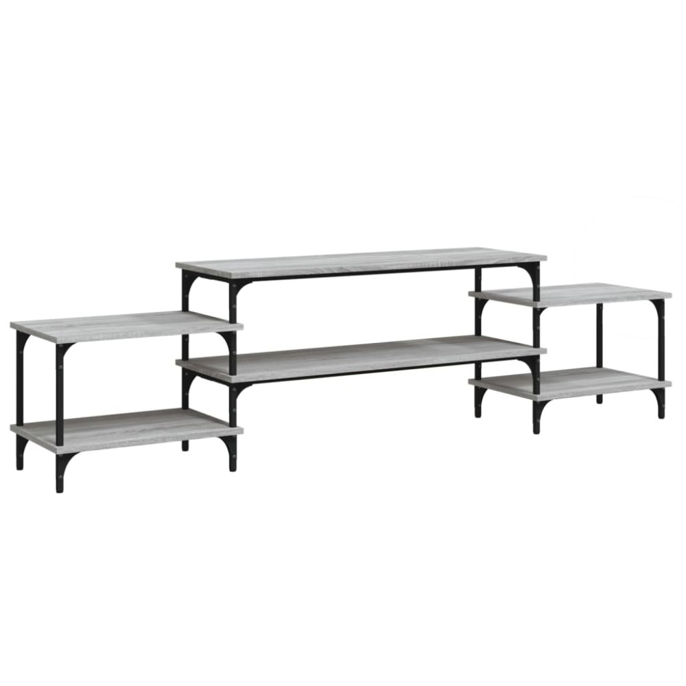 vidaXL Έπιπλο Τηλεόρασης Γκρι Sonoma 197x35x52 εκ. Επεξεργασμένο Ξύλο