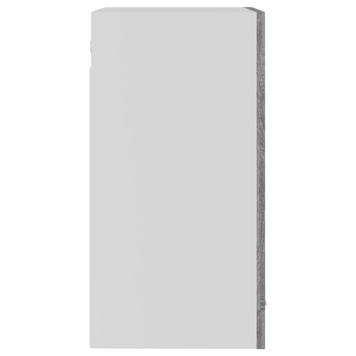 vidaXL Κρεμαστό Ντουλάπι Γυάλινο Γκρι Sonoma 40x31x60 εκ. Επεξ. Ξύλο