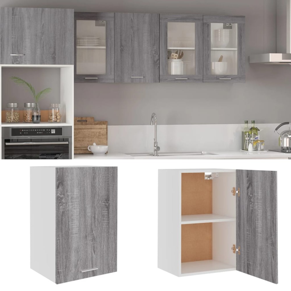 vidaXL Κρεμαστό Ντουλάπι "Lyon" Γκρι Sonoma 39,5x31x60 εκ. από Τεχνητό Ξύλο