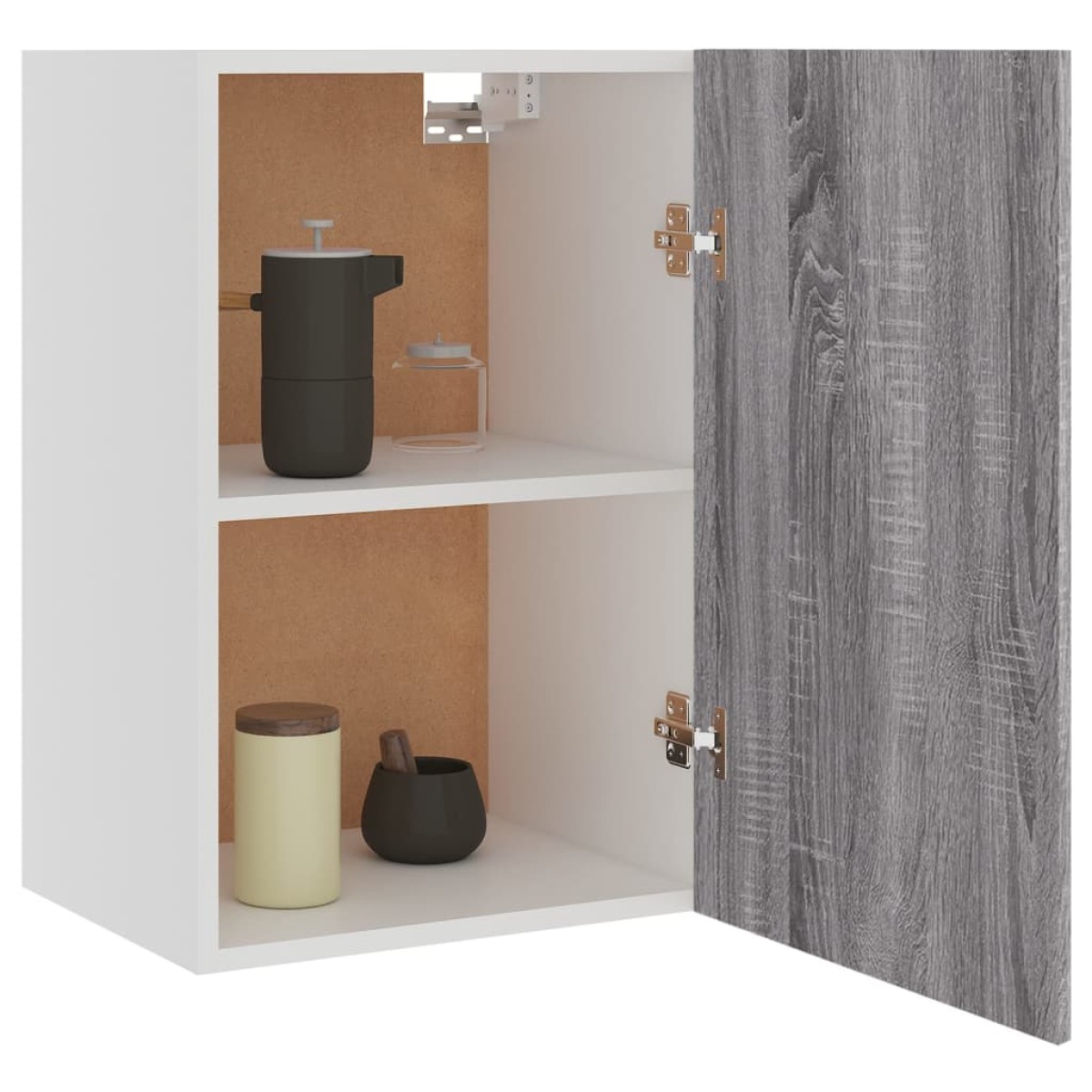 vidaXL Ντουλάπι Κρεμαστό Γκρι Sonoma 39,5x31x60 εκ. Επεξεργασμένο Ξύλο