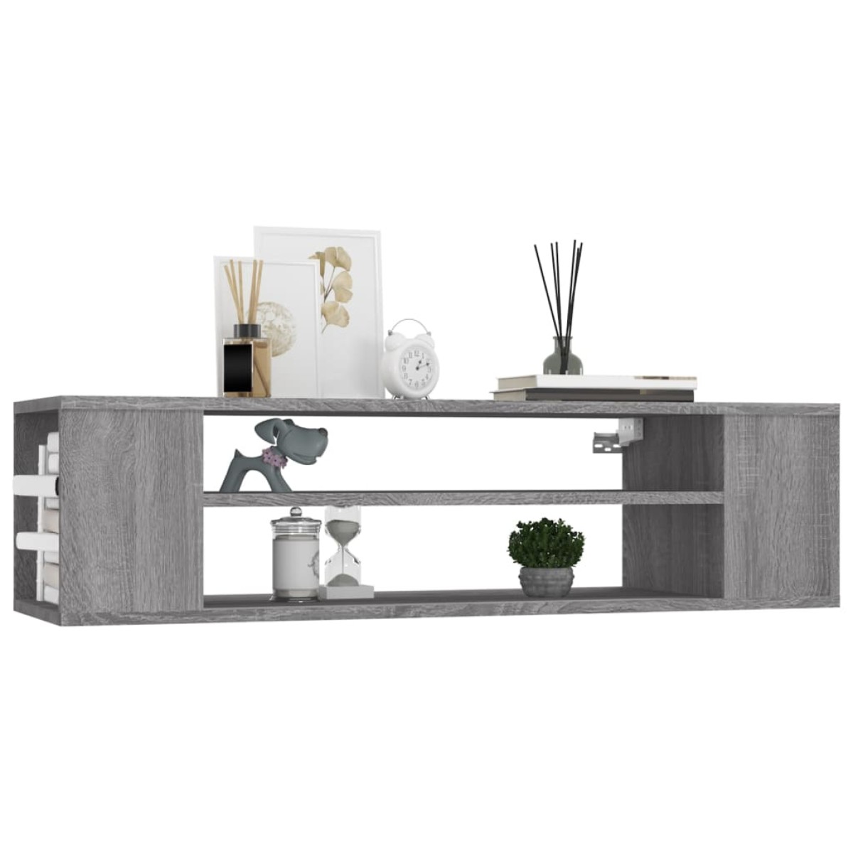 vidaXL Έπιπλο Τηλεόρασης Κρεμαστό Γκρι Sonoma 100x30x26,5εκ Επεξ. Ξύλο