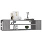 vidaXL Έπιπλο Τηλεόρασης Κρεμαστό Γκρι Sonoma 100x30x26,5εκ Επεξ. Ξύλο