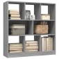 vidaXL Βιβλιοθήκη Γκρι Sonoma 97,5x29,5x100 εκ. από Επεξεργασμένο Ξύλο