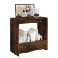 vidaXL Βοηθητικό Τραπέζι Καπνιστή Δρυς 50x26x50 εκ. Επεξεργασμένο Ξύλο