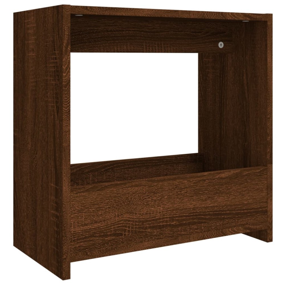 vidaXL Βοηθητικό Τραπέζι Καφέ Δρυς 50x26x50 εκ. Επεξεργασμένο Ξύλο