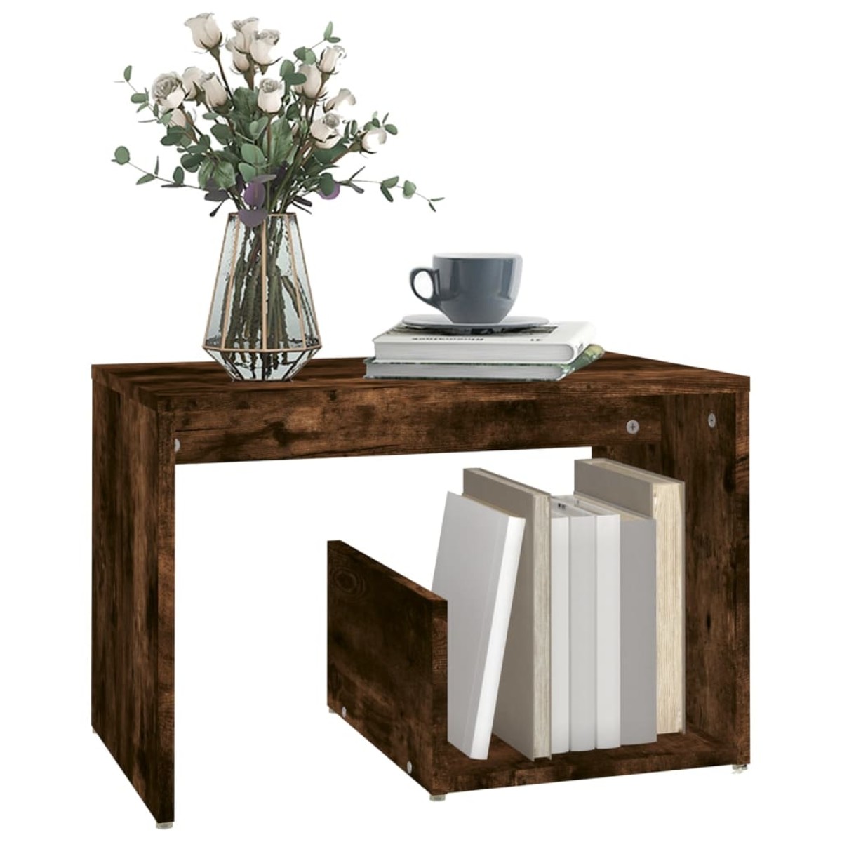 vidaXL Βοηθητικό Τραπέζι Καπνιστή Δρυς 59x36x38 εκ. Επεξεργασμένο Ξύλο