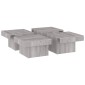 vidaXL Τραπεζάκι Σαλονιού Γκρι Sonoma 90x90x28 εκ. Επεξεργασμένο Ξύλο