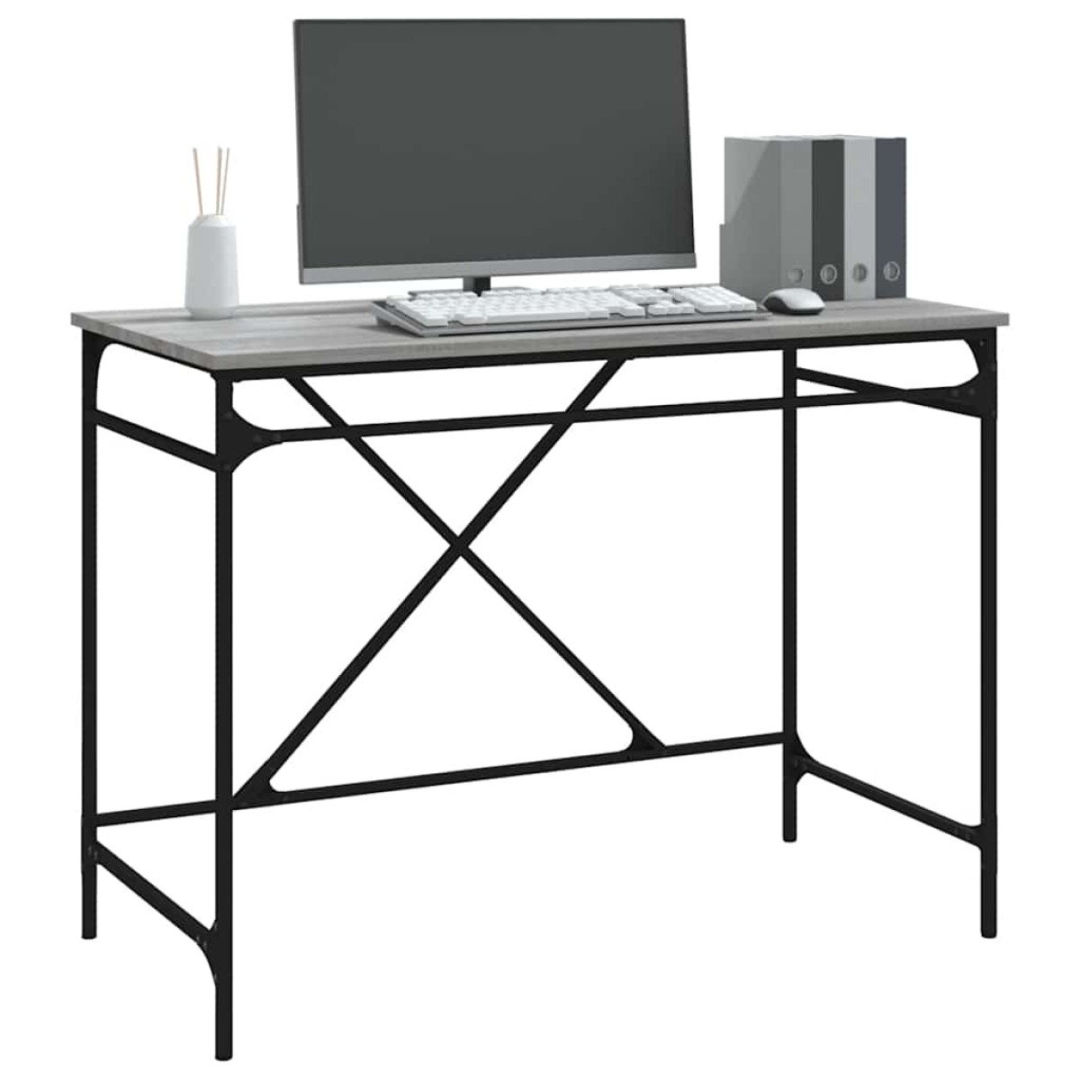 vidaXL Γραφείο Γκρι Sonoma 100 x 50 x 75 εκ. από Επεξεργασμένο Ξύλο