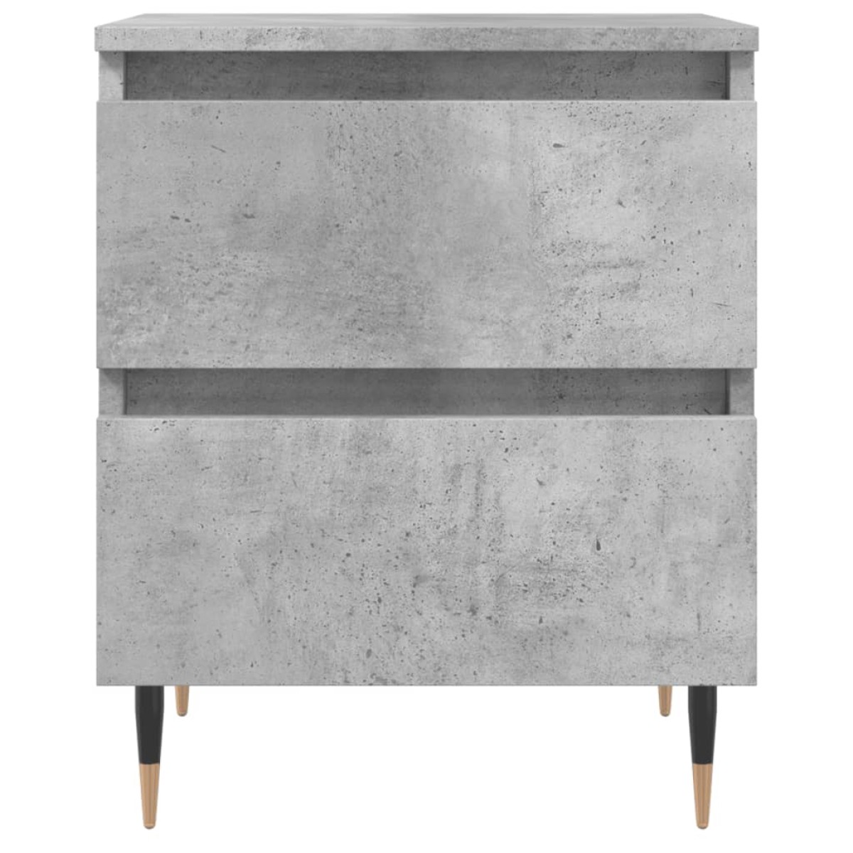 vidaXL Κομοδίνα 2 τεμ. Γκρι Σκυροδ. 40x35x50 εκ. Επεξεργασμένο Ξύλο