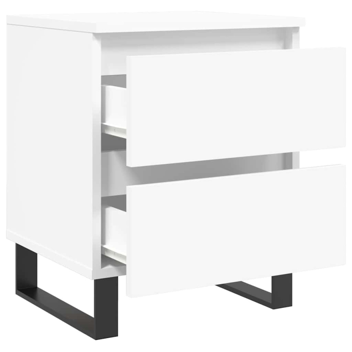 vidaXL Κομοδίνο Λευκό 40 x 35 x 50 εκ. από Επεξεργασμένο Ξύλο