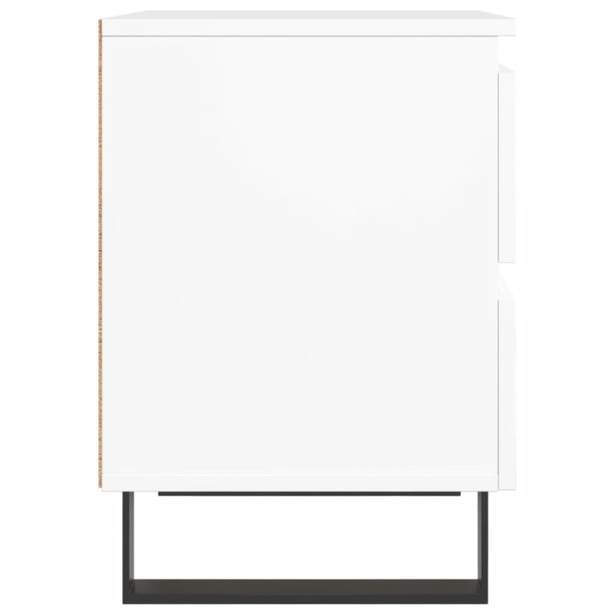 vidaXL Κομοδίνα Λευκά 2 τεμ. 40 x 35 x 50 εκ. από Επεξεργασμένο Ξύλο