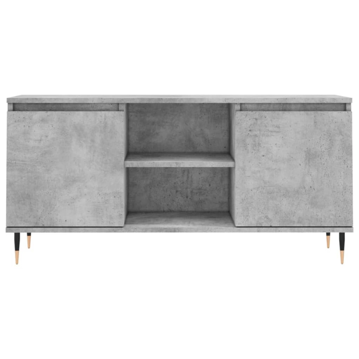 vidaXL Έπιπλο Τηλεόρασης Γκρι Σκυροδ. 104 x 35 x 50 εκ. Επεξεργ. Ξύλο