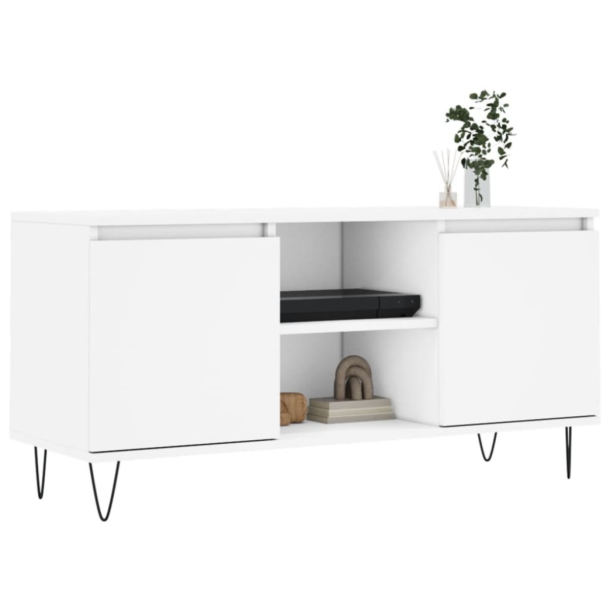 vidaXL Έπιπλο Τηλεόρασης Λευκό 104 x 35 x 50 εκ. από Επεξεργ. Ξύλο