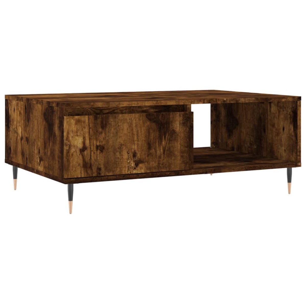 vidaXL Τραπεζάκι Σαλονιού Καπνιστή Δρυς 90x60x35εκ. Επεξεργασμ. Ξύλο