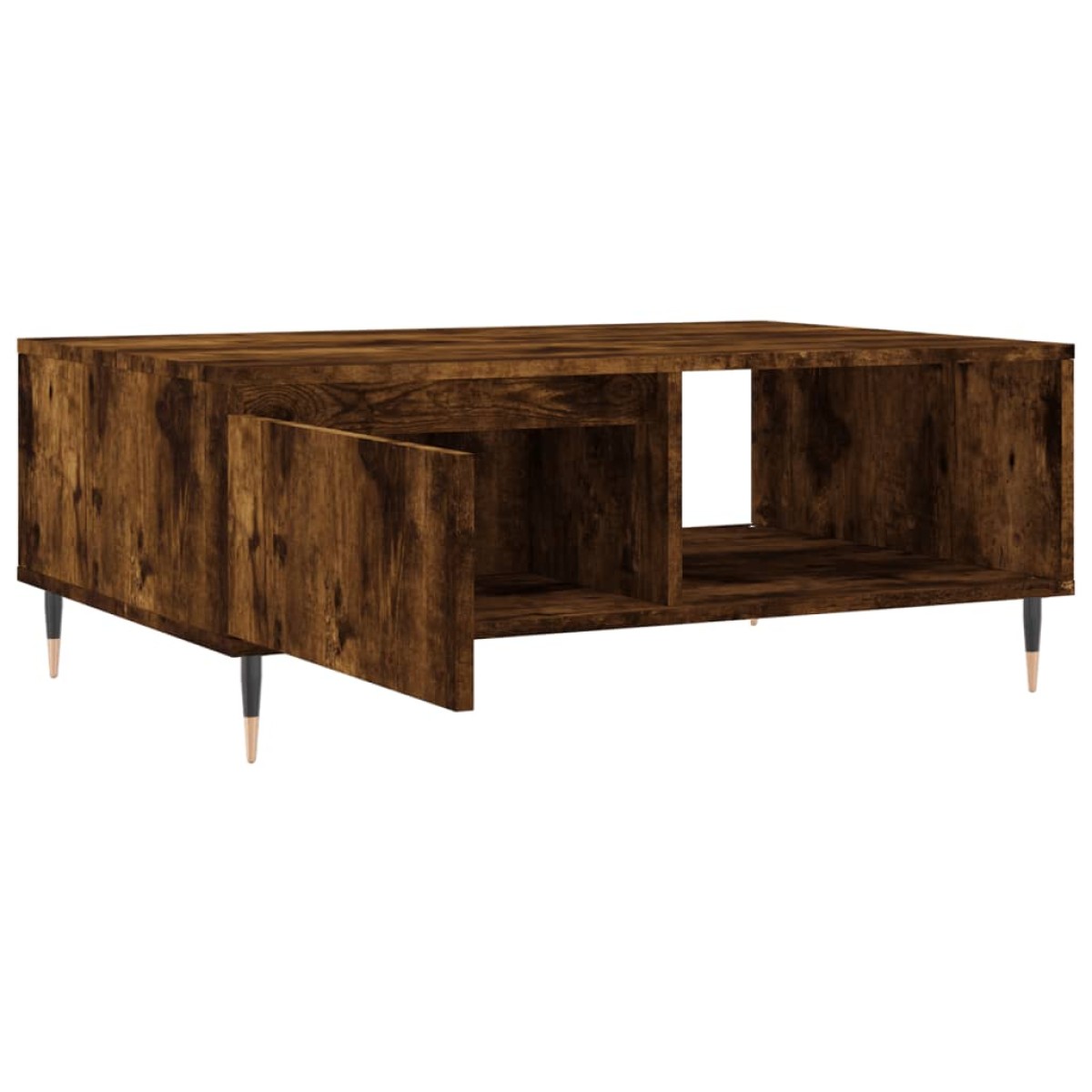 vidaXL Τραπεζάκι Σαλονιού Καπνιστή Δρυς 90x60x35εκ. Επεξεργασμ. Ξύλο