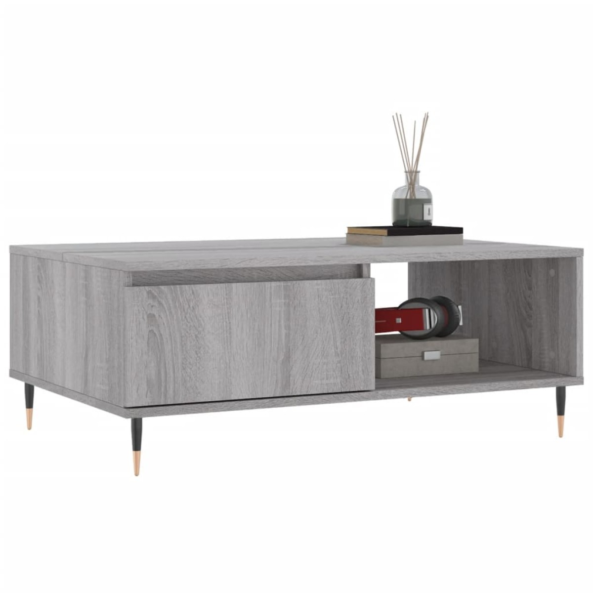 vidaXL Τραπεζάκι Σαλονιού Γκρι Sonoma 90x60x35 εκ. Επεξεργασμένο Ξύλο