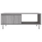 vidaXL Τραπεζάκι Σαλονιού Γκρι Sonoma 90x60x35 εκ. Επεξεργασμένο Ξύλο