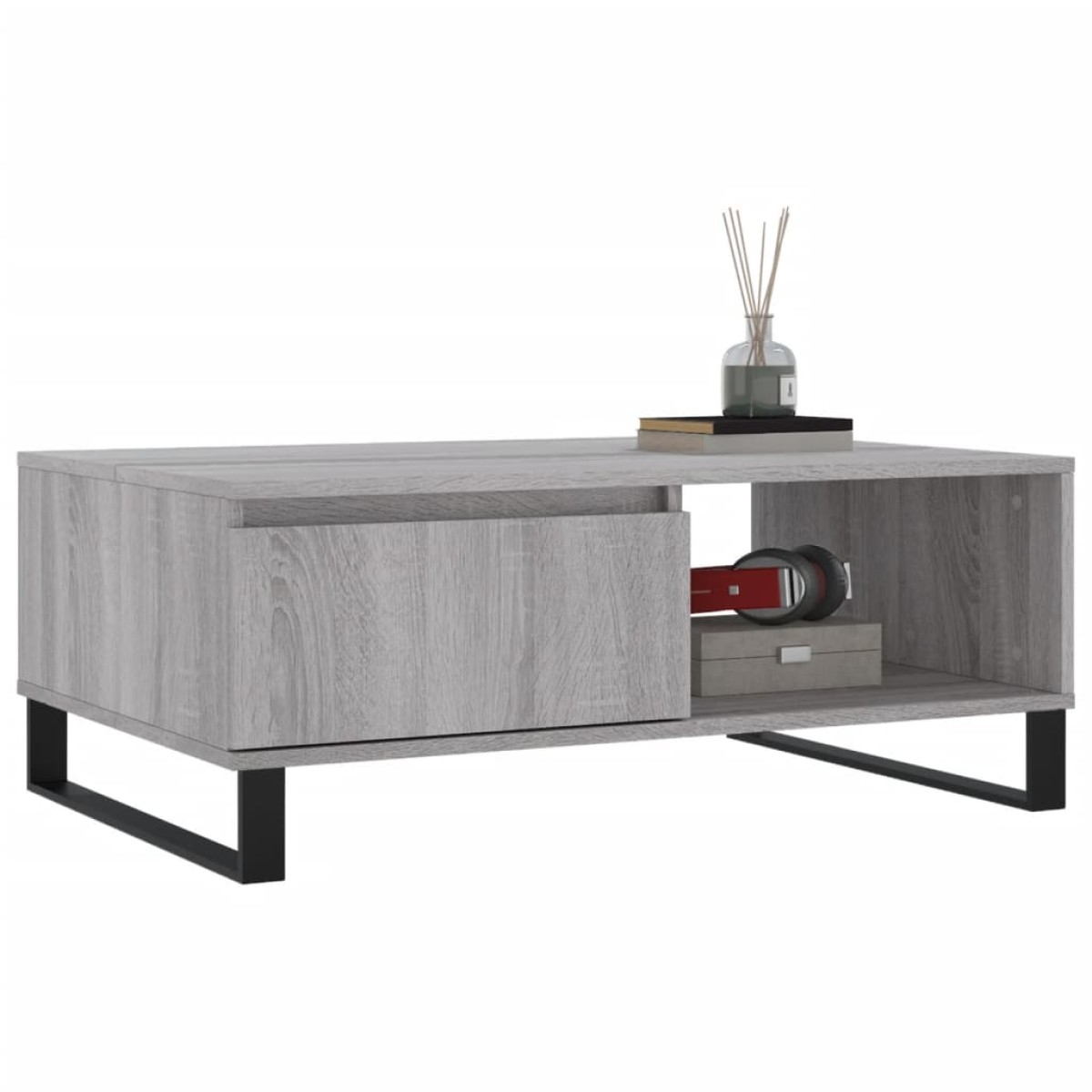 vidaXL Τραπεζάκι Σαλονιού Γκρι Sonoma 90x60x35 εκ. Επεξεργασμένο Ξύλο
