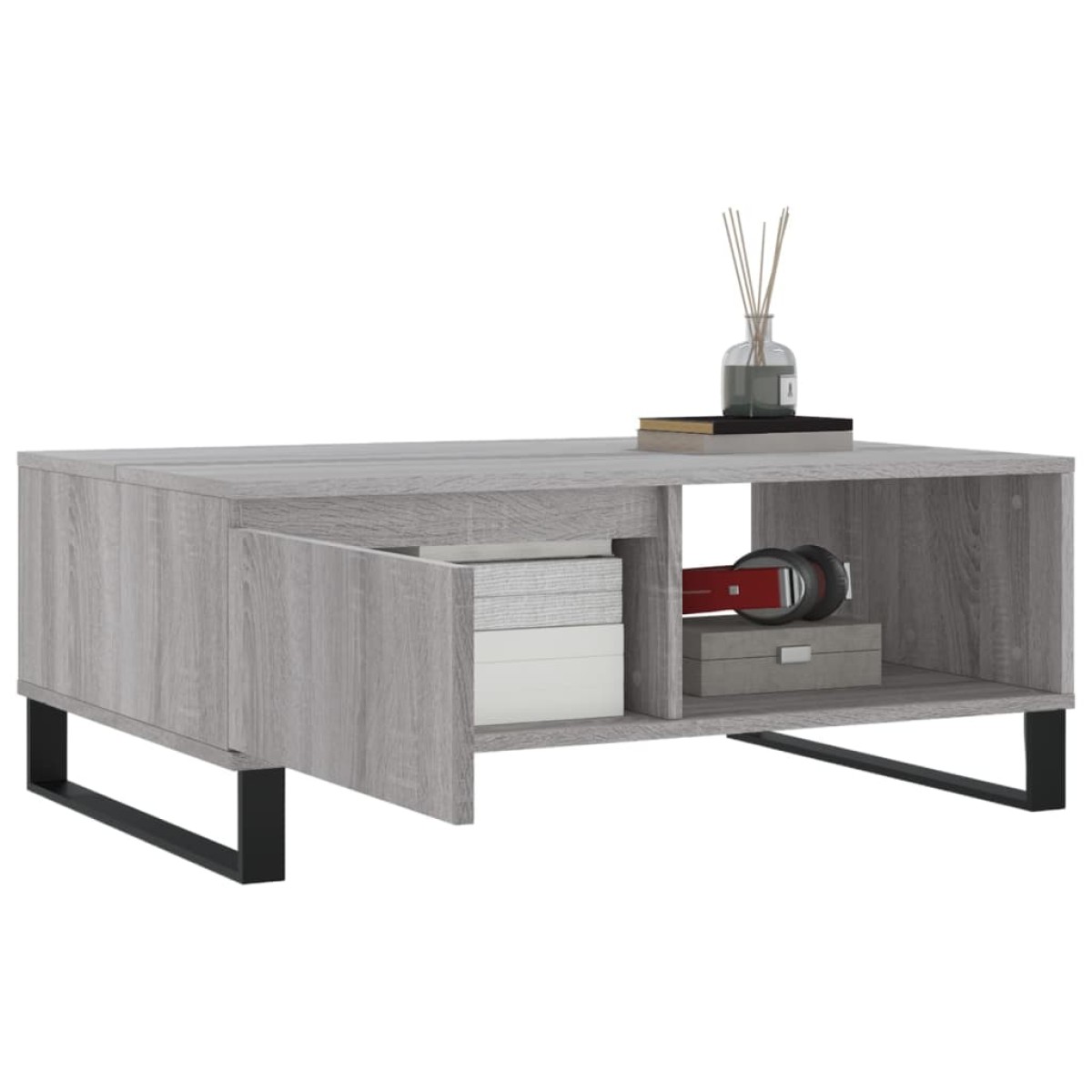 vidaXL Τραπεζάκι Σαλονιού Γκρι Sonoma 90x60x35 εκ. Επεξεργασμένο Ξύλο