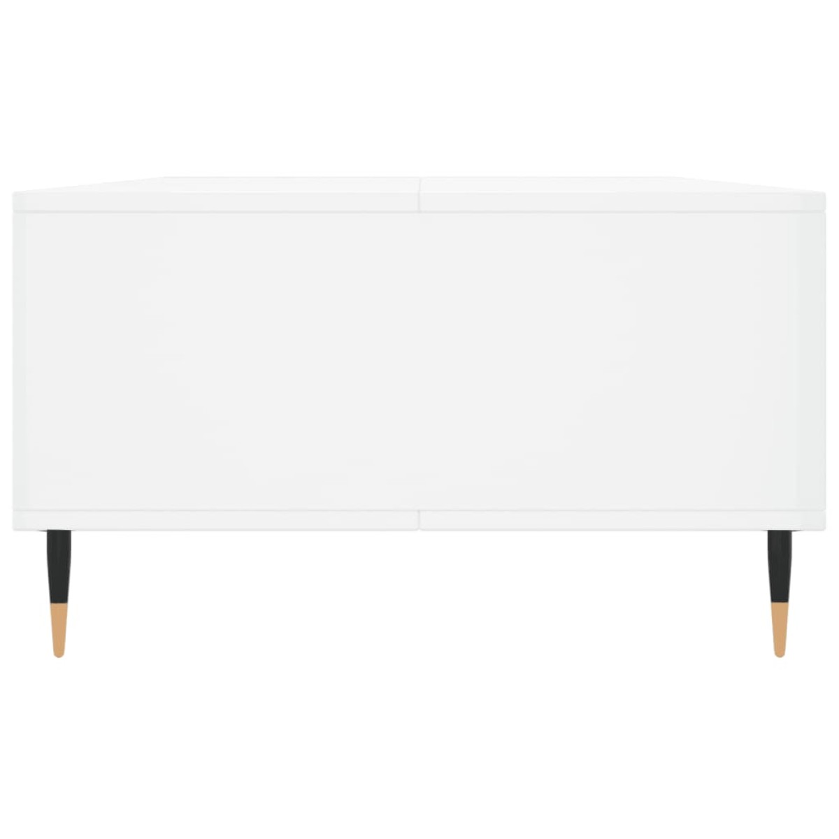 vidaXL Τραπεζάκι Σαλονιού Γυαλ. Λευκό 104x60x35 εκ. από Επεξεργ. Ξύλο