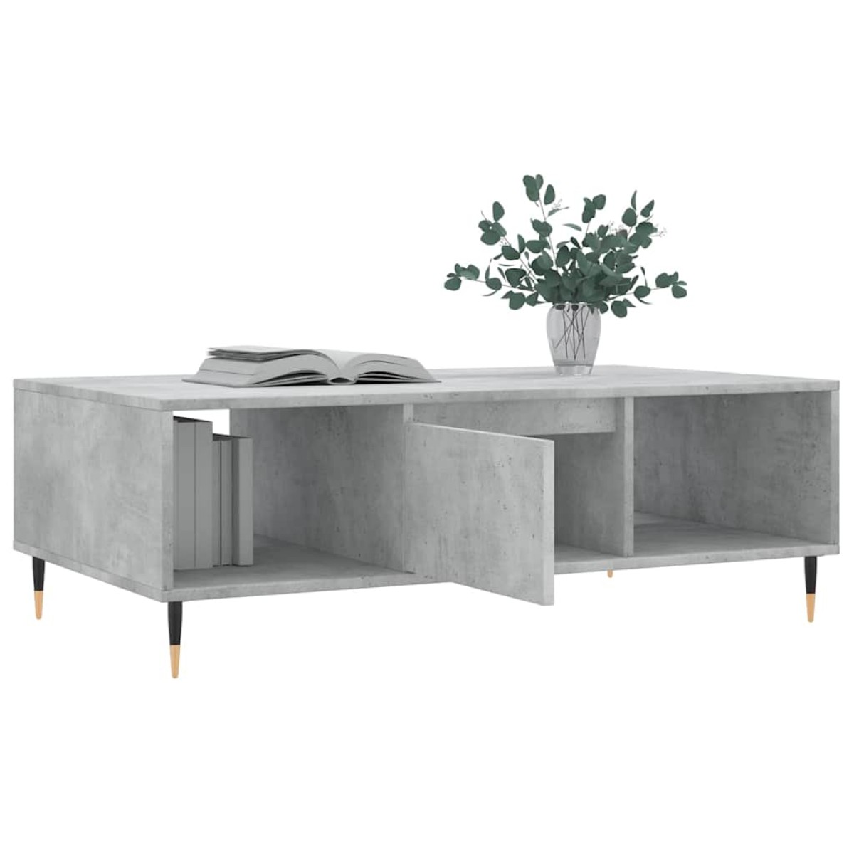 vidaXL Τραπεζάκι Σαλονιού Γκρι Σκυρ. 104x60x35 εκ. Επεξεργασμένο Ξύλο