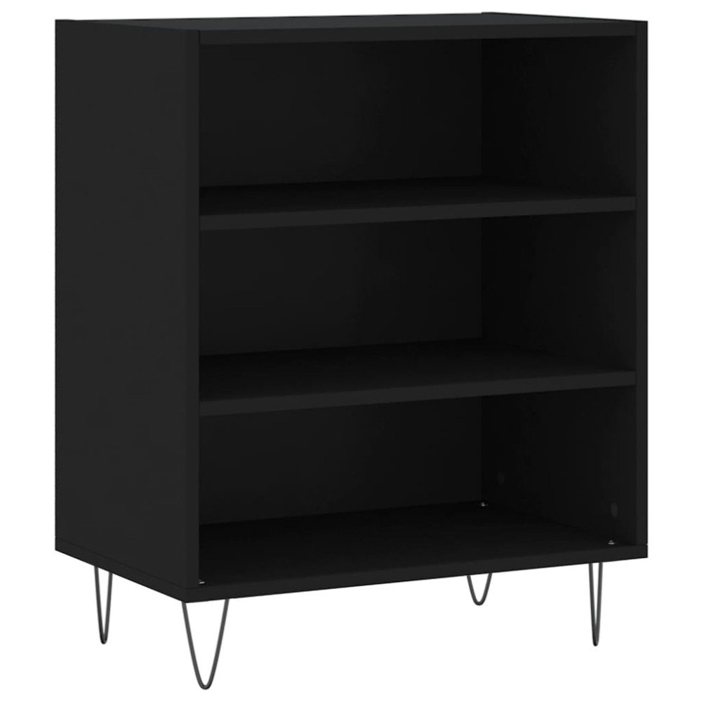 vidaXL Ραφιέρα Μαύρη 57 x 35 x 70 εκ. από Επεξεργασμένο Ξύλο