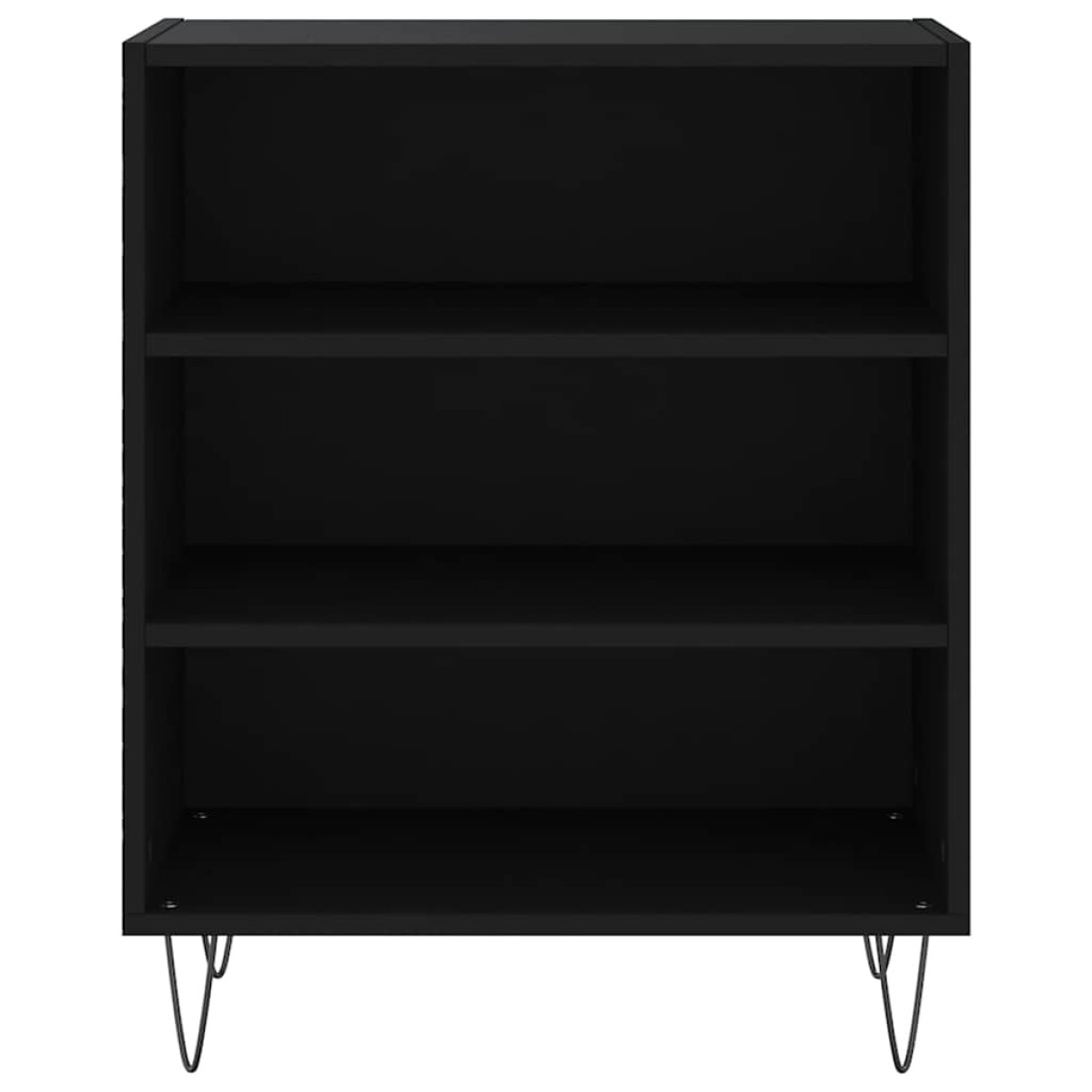 vidaXL Ραφιέρα Μαύρη 57 x 35 x 70 εκ. από Επεξεργασμένο Ξύλο