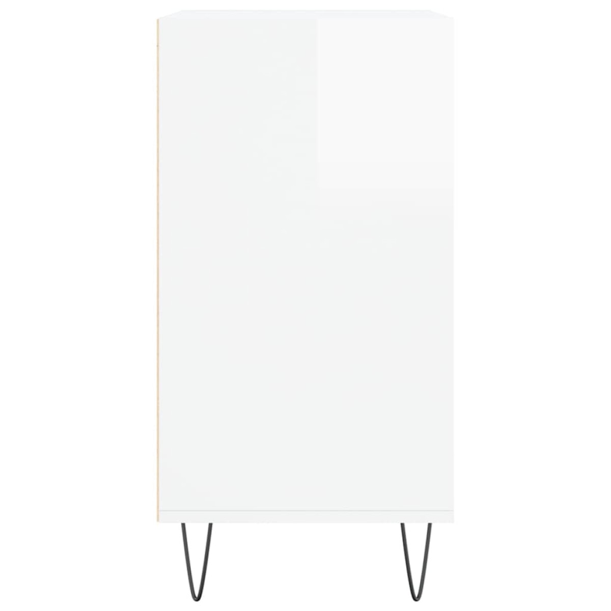 vidaXL Ραφιέρα Γυαλιστερή Λευκή 57 x 35 x 70 εκ. από Επεξεργ. Ξύλο