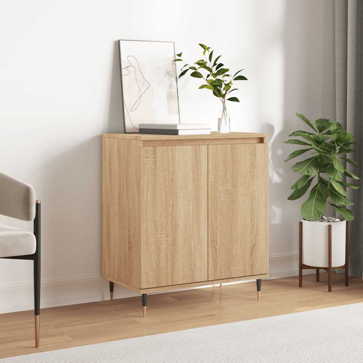 vidaXL Συρταριέρα Sonoma Δρυς 60x35x70 εκ. Επεξεργασμένο Ξύλο