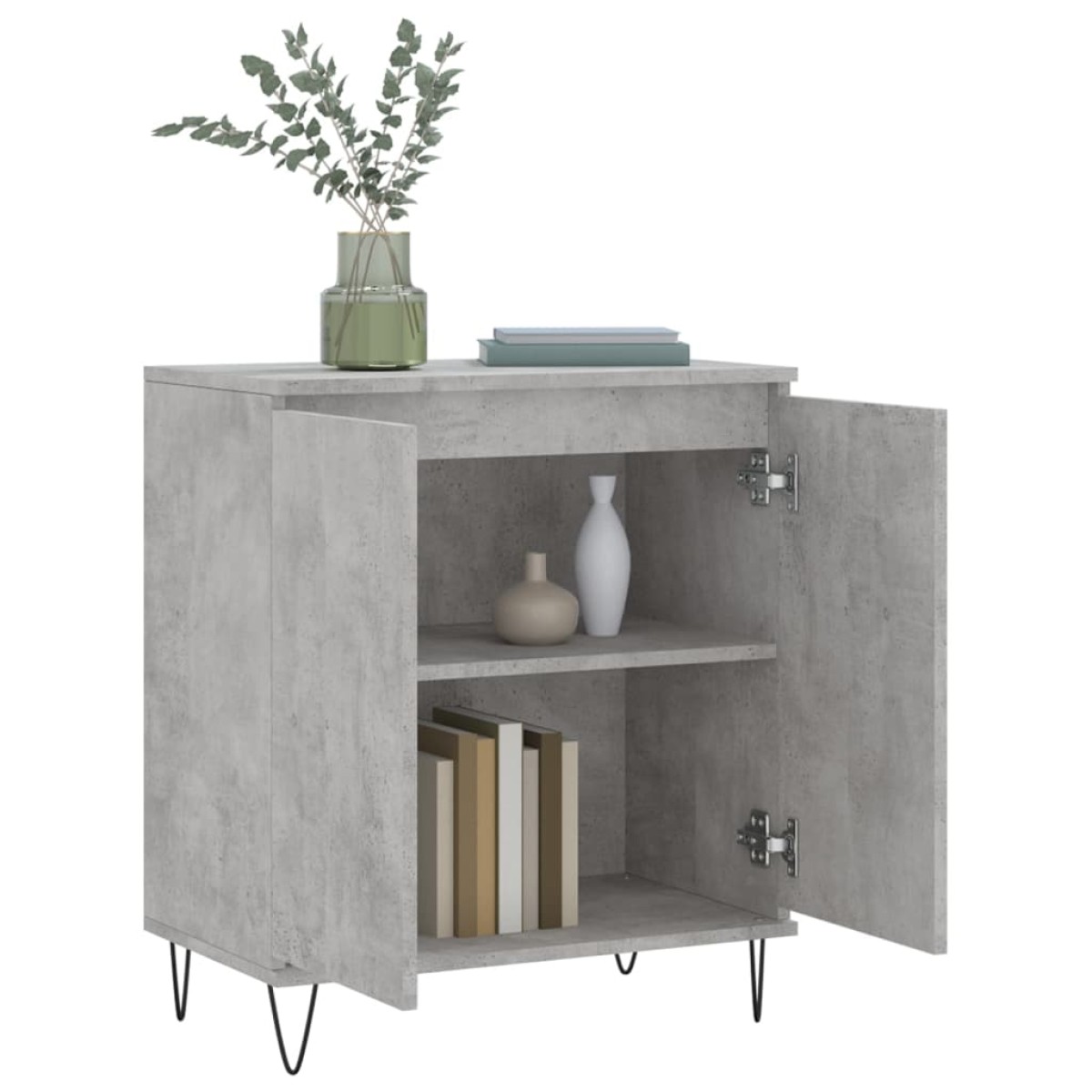 vidaXL Ντουλάπι Γκρι Σκυροδέματος 60x35x70 εκ. Επεξεργασμένο Ξύλο