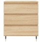 vidaXL Συρταριέρα Sonoma Δρυς 60x35x70 εκ. Επεξεργασμένο Ξύλο