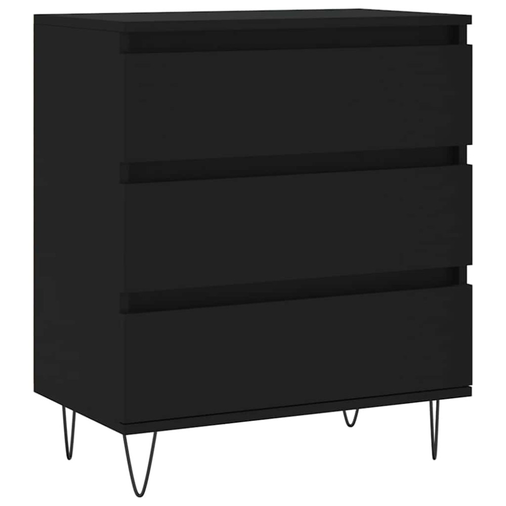 vidaXL Ντουλάπι Μαύρο 60x35x70 εκ. από Επεξεργασμένο Ξύλο