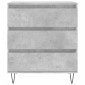 vidaXL Ντουλάπι Γκρι Σκυροδέματος 60x35x70 εκ. Επεξεργασμένο Ξύλο