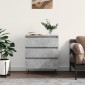 vidaXL Ντουλάπι Γκρι Σκυροδέματος 60x35x70 εκ. Επεξεργασμένο Ξύλο